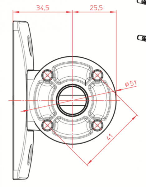 Wandhalterung für Uniled 2